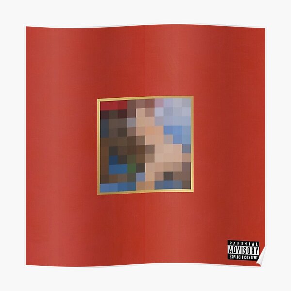 kanye west my beautiful dark twisted fantasy poster