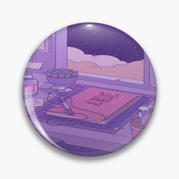 Item preview, aesthetic Pink Wallpaper Lo-fi retro anime designed and sold by Design Repo.