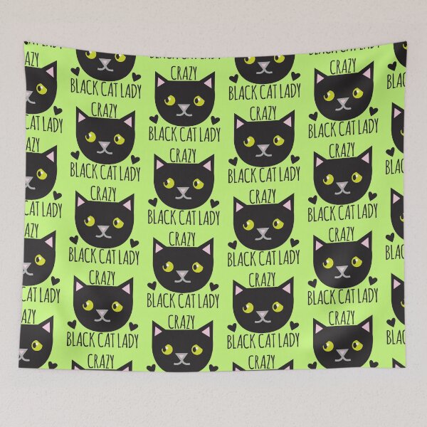 Item preview, Crazy Black cat lady designed and sold by jazzydevil.