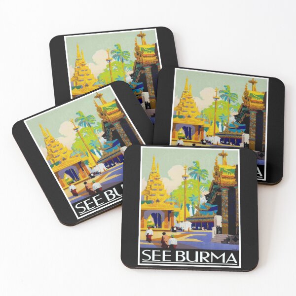 Item preview, BURMA : Vintage 1930 Travel and Tourism Print  designed and sold by posterbobs.