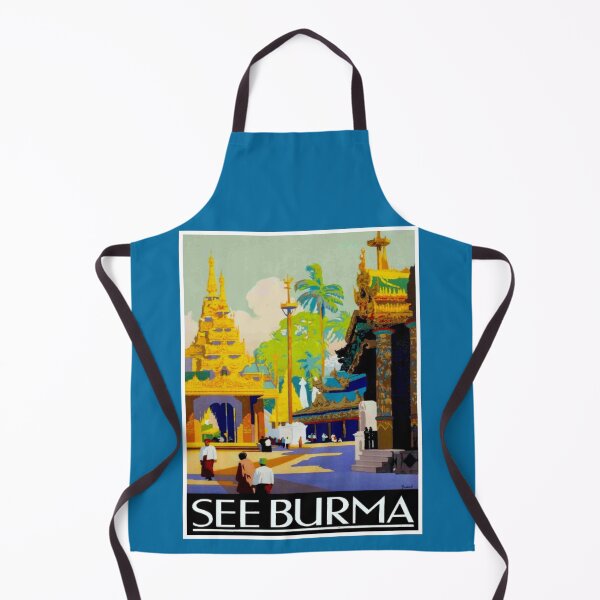 Item preview, BURMA : Vintage 1930 Travel and Tourism Print designed and sold by posterbobs.