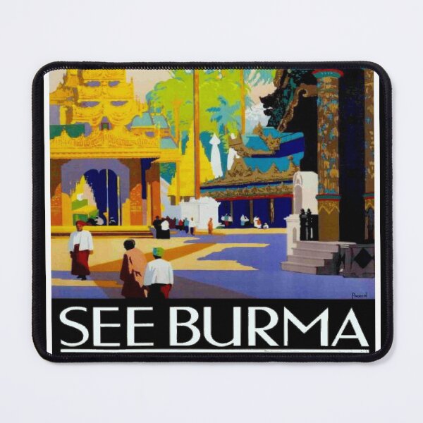 Item preview, BURMA : Vintage 1930 Travel and Tourism Print designed and sold by posterbobs.