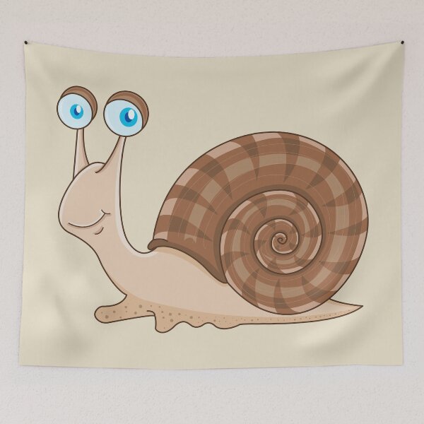 Aperçu de l'œuvre Oeuvre d’escargot, escargot, escargot drôle, conception d’escargot, escargot souriant, maman papa escargot, escargot mignon, escargot pour enfants créée et vendue par SGS-.