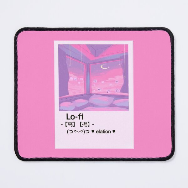 Item preview, aesthetic Pink Wallpaper Lo-fi retro anime かわいいデザイン designed and sold by Design Repo.