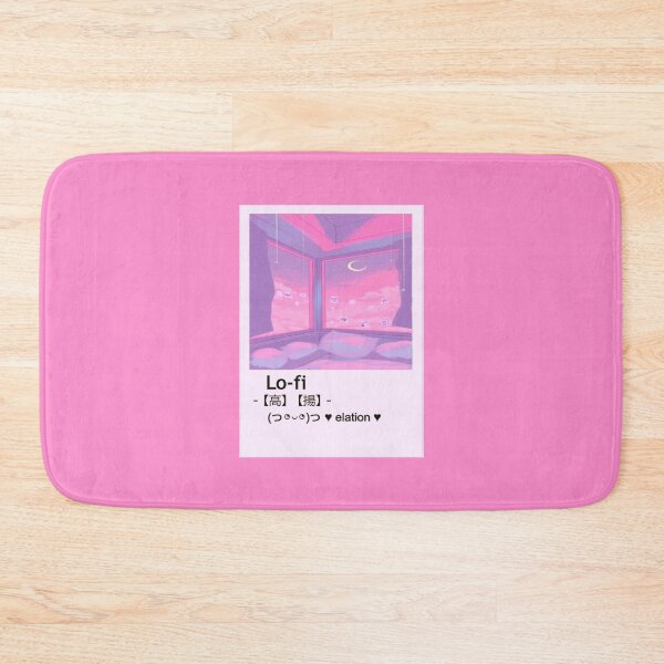 Item preview, aesthetic Pink Wallpaper Lo-fi retro anime かわいいデザイン designed and sold by Design Repo.