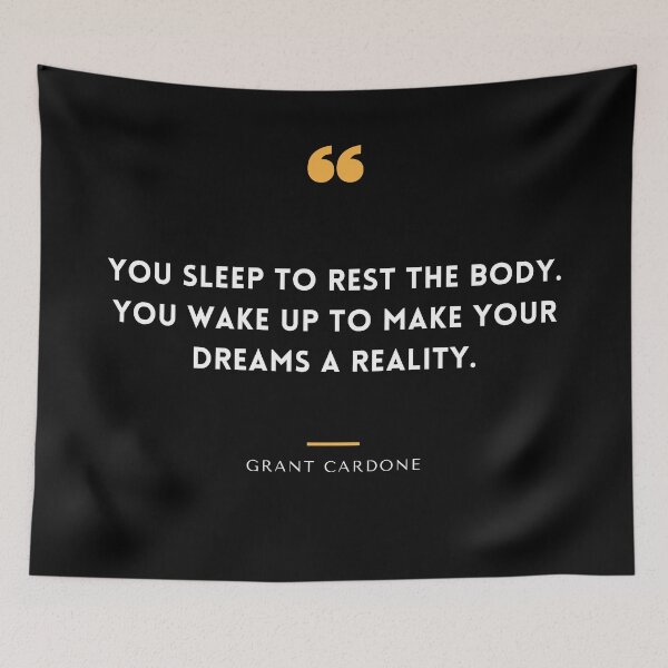 Item preview, You sleep to rest the body. You wake up to make your dreams a reality. designed and sold by KingsManKind.