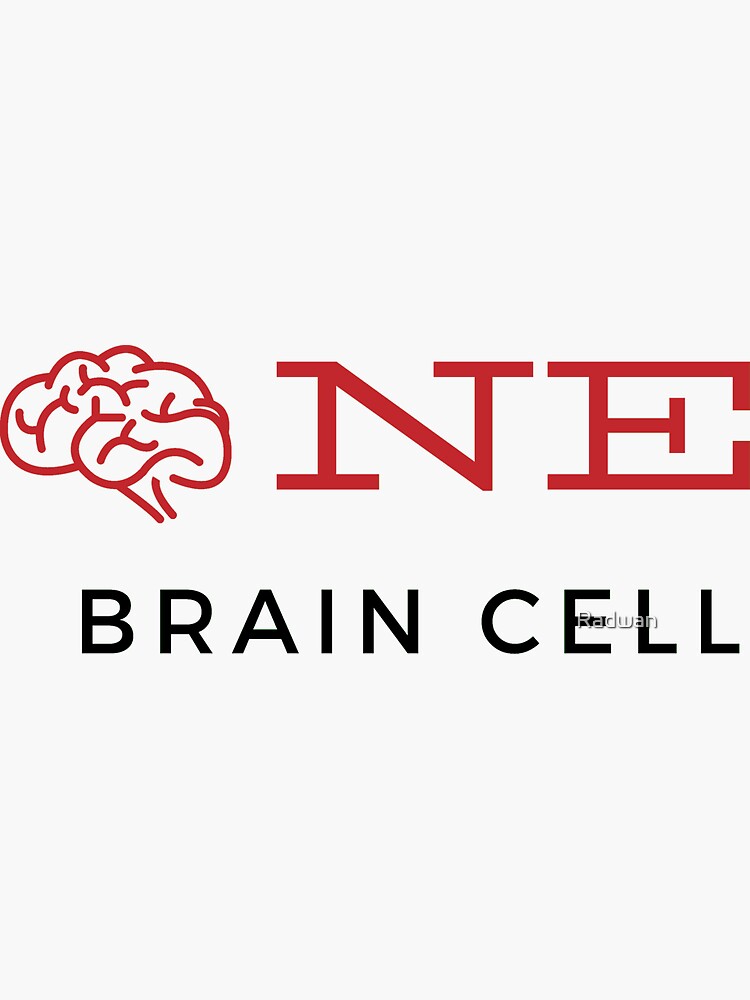 one-brain-cell-sticker-for-sale-by-radwan-ateeg-redbubble