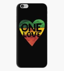 One Love Music Rasta Reggae Heart Peace Roots iPhone Case