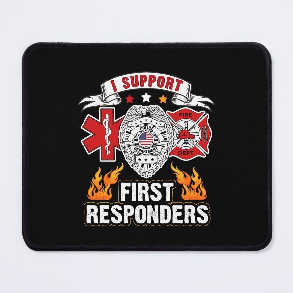 Item preview, I Support First Responders Police, Fire, EMS designed and sold by verdecuddly.