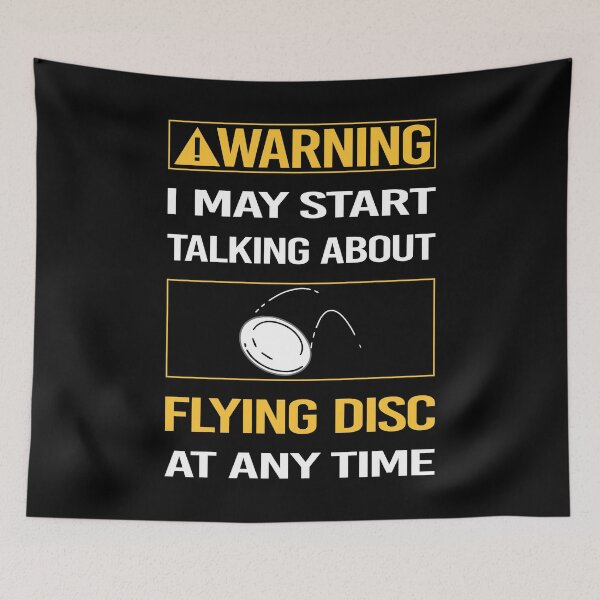 Item preview, Funny Warning Flying Disc designed and sold by ArydeaNoriega.