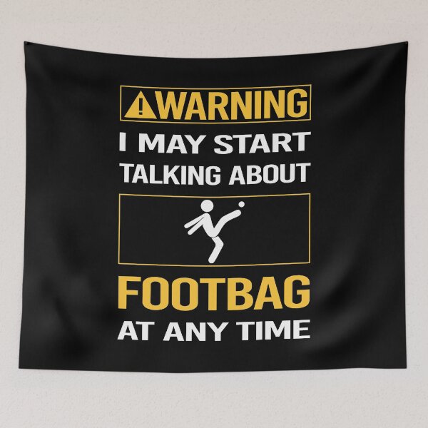 Item preview, Funny Warning Footbag Hacky Sack Sacker designed and sold by ArydeaNoriega.