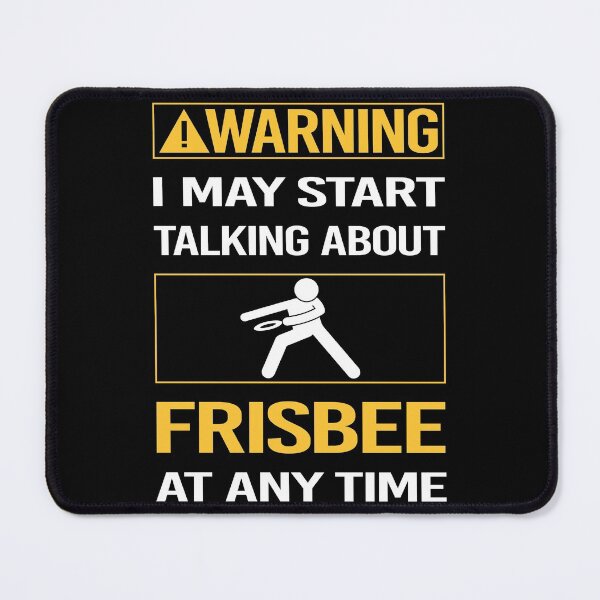 Item preview, Funny Warning Frisbee designed and sold by ArydeaNoriega.