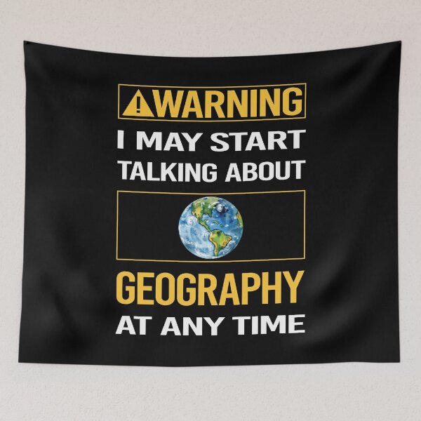 Item preview, Funny Warning Geography designed and sold by ArydeaNoriega.