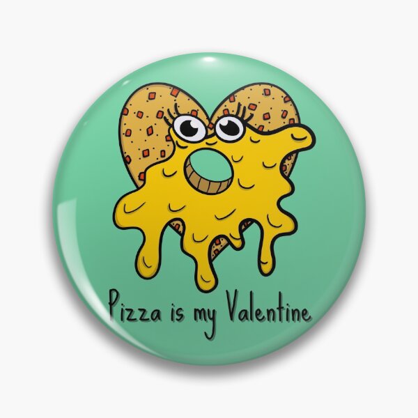 Item preview, Pizza Doughnut Heart - Pizza Is My Valentine designed and sold by Reelippy.