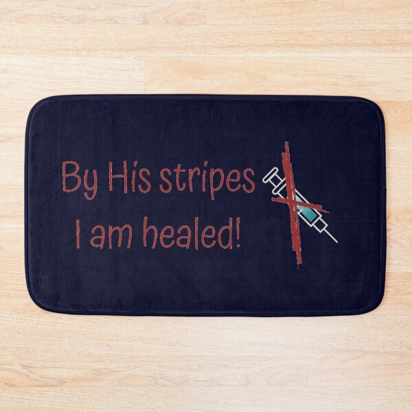 Item preview, Isaiah 53:5, Christ the source of health,I am heald,cross ,vaccine, t-shirts, masks designed and sold by Fragrance7.