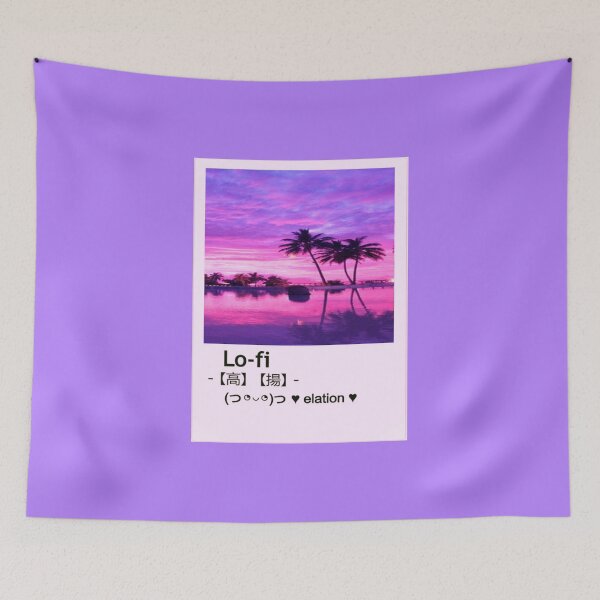 Item preview, aesthetic Pink Wallpaper Lo-fi retro anime かわいいデザイン designed and sold by Design Repo.