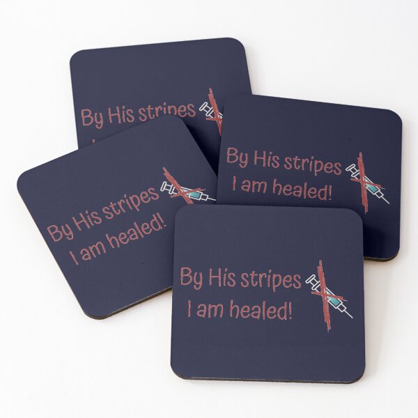 Item preview, Isaiah 53:5, Christ the source of health,I am heald,cross ,vaccine, t-shirts, masks designed and sold by Fragrance7.