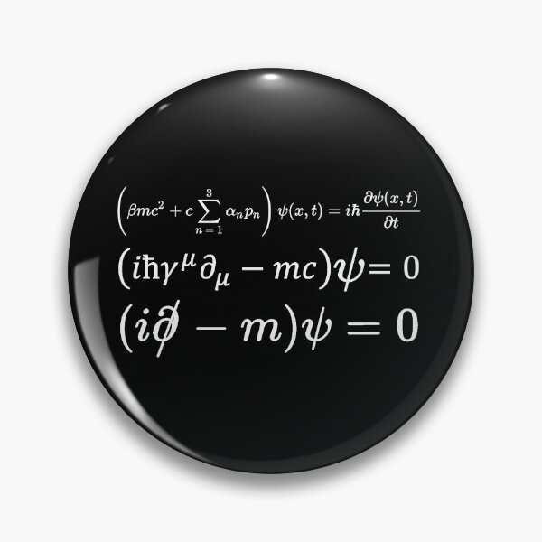Item preview, Different writings of Dirac equation of relativistic quantum mechanics dark version designed and sold by NoetherSym.
