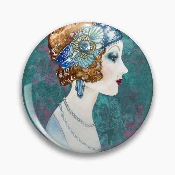 Item preview, Beautiful 1920's lady in profile designed and sold by Areashor.