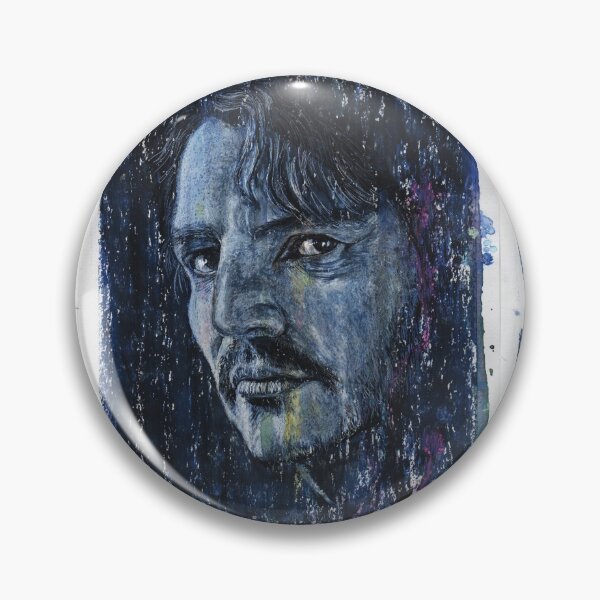 Item preview, Pedro Pascal - Hand Drawn Oil and Ink Portrait designed and sold by HRHildebrand.