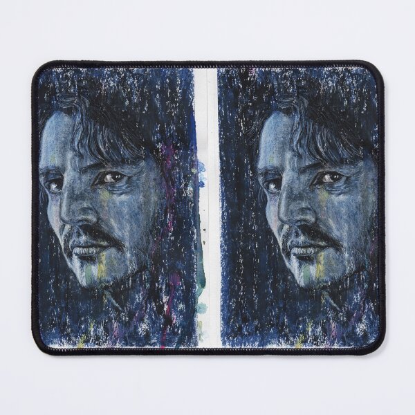 Item preview, Pedro Pascal - Hand Drawn Oil and Ink Portrait designed and sold by HRHildebrand.