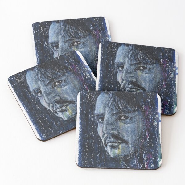 Item preview, Pedro Pascal - Hand Drawn Oil and Ink Portrait designed and sold by HRHildebrand.
