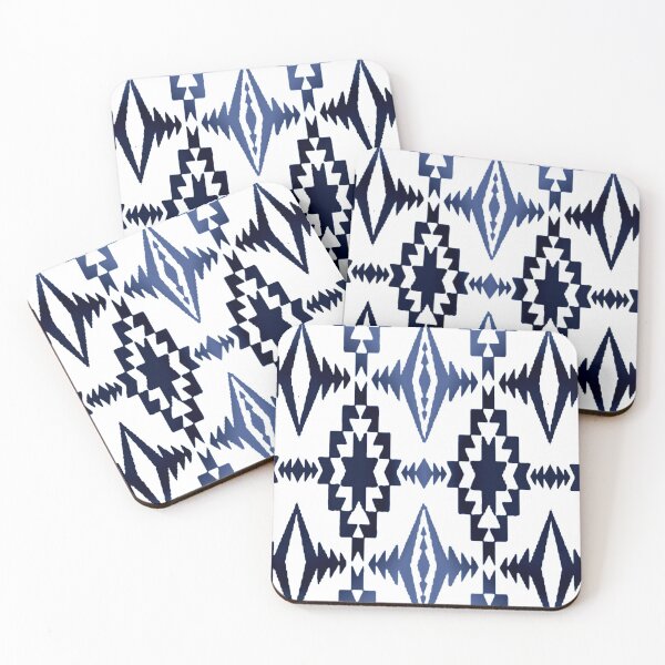 Item preview, Navy / Blue / White Gradient Native Print designed and sold by JMWCD.