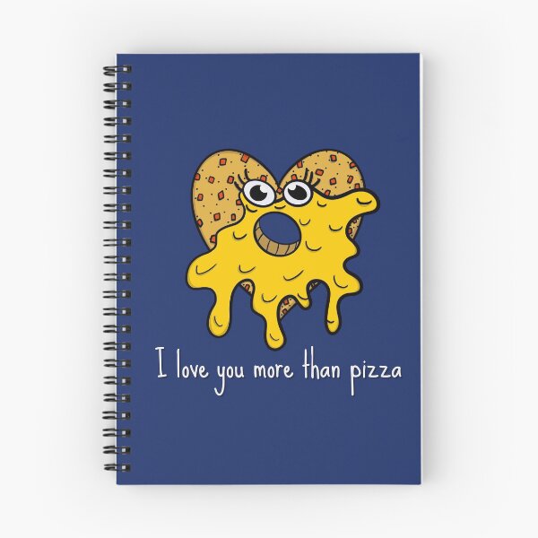 Item preview, Pizza Doughnut Heart - I Love You More Than Pizza designed and sold by Reelippy.
