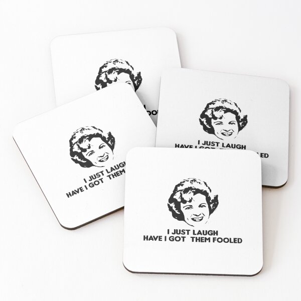 Item preview, Betty White i just laugh have i got them fooled t-shirt, betty white quote designed and sold by holigan.