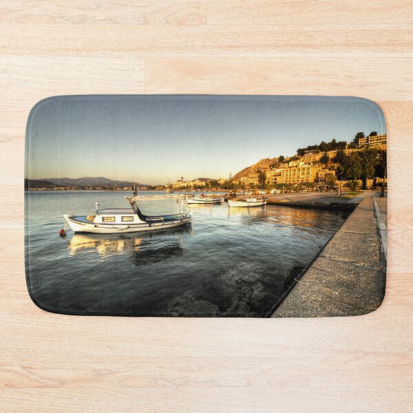 Item preview, Nafplion Harbour at dusk  designed and sold by hawkie.