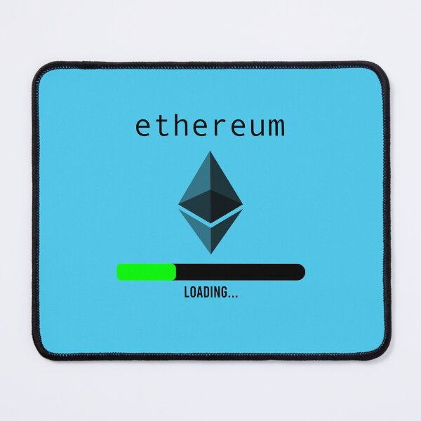Aperçu de l'œuvre jeton de monnaie crypto ethereum Chargement du logo de l'autocollant cadeau pour les amateurs de crypto eth créée et vendue par youssef9912.