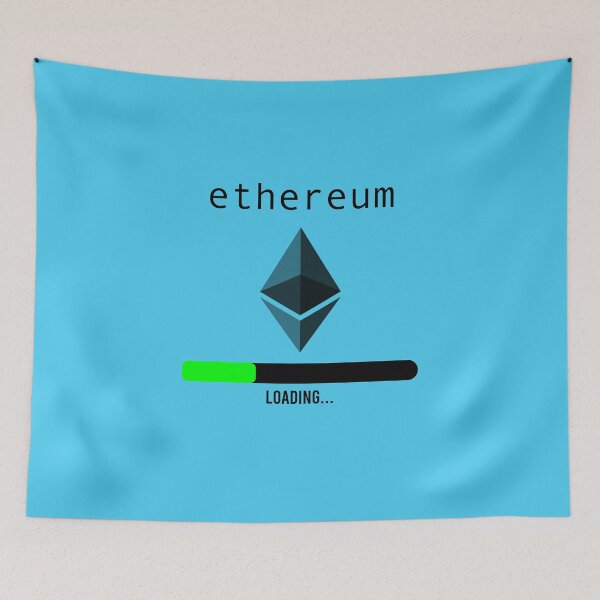 Item preview, ethereum crypto currency token Loading sticker logo gift for eth crypto lovers designed and sold by youssef9912.