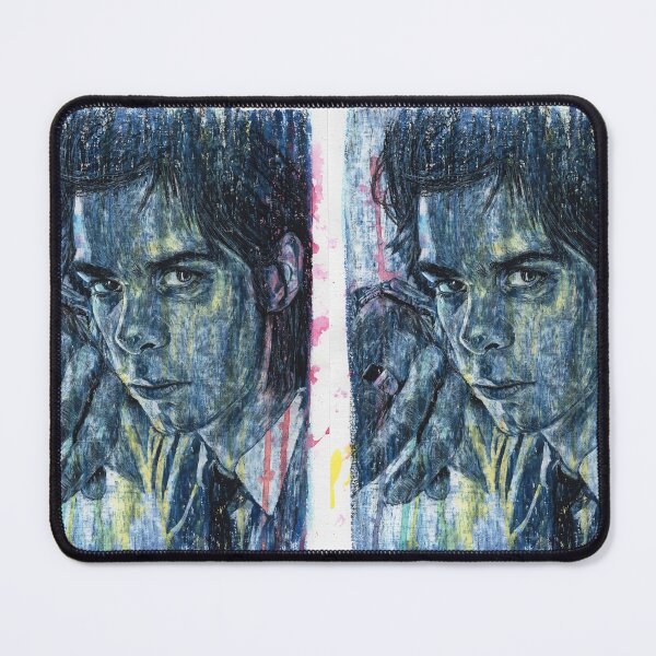 Item preview, Nick Cave - Nicholas Edward Cave - Hand Drawn Oil and Ink Portrait designed and sold by HRHildebrand.