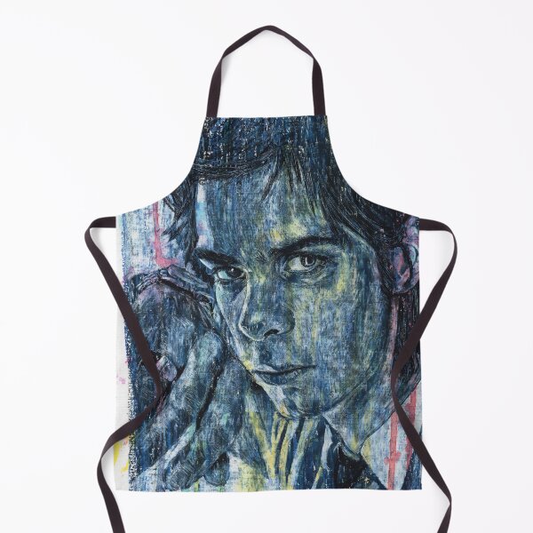 Item preview, Nick Cave - Nicholas Edward Cave - Hand Drawn Oil and Ink Portrait designed and sold by HRHildebrand.