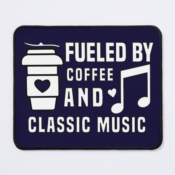 Item preview, fueled by coffee and classic music designed and sold by ONMON.
