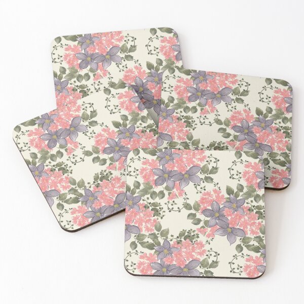 Item preview, Pink And Purple Spring Bouquet designed and sold by HildegunStudio.