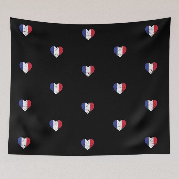 Item preview, French Heart Flag France Patriot Fan designed and sold by SuperFreshArt.