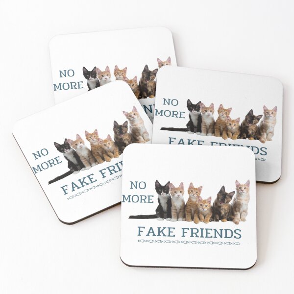 Item preview, No More Fake Friends Shirt, Cats Lover T-Shirt, Cute Kittens Design T-Shirt designed and sold by HolyWater SHOP.