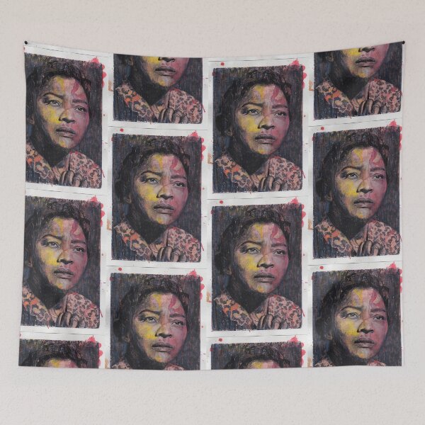 Item preview, Juanita Moore - Hand Drawn Oil and Ink Portrait designed and sold by HRHildebrand.