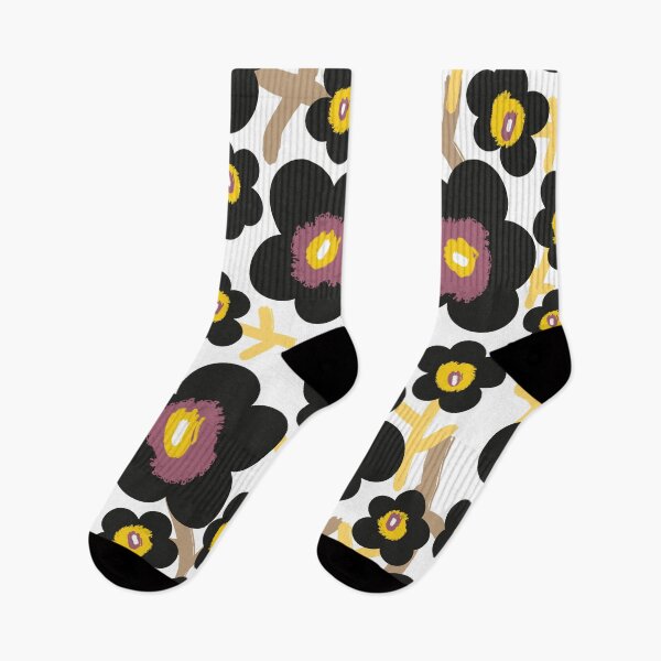 Item preview, Bold Modern Scandinavian Garden in Black, Purple & Yellow designed and sold by Deutschic.