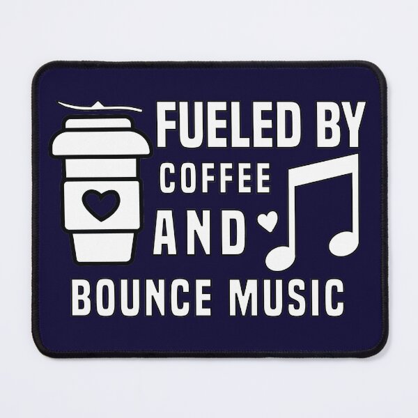 Item preview, fueled by coffee and bounce music designed and sold by Shorim.