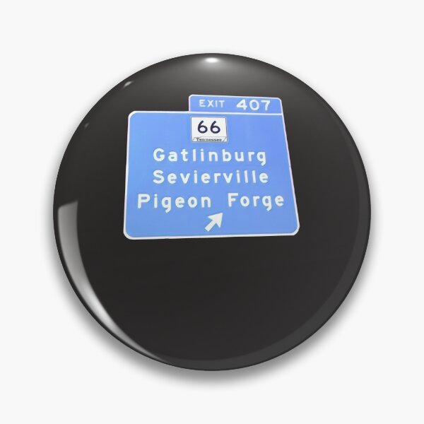 Item preview, Exit 407 Gatlinburg Pigeon Forge GSMNP Sticker designed and sold by AnjaDOpke.