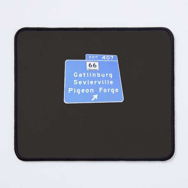Item preview, Exit 407 Gatlinburg Pigeon Forge GSMNP Sticker designed and sold by AnjaDOpke.