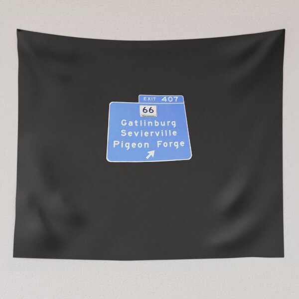 Item preview, Exit 407 Gatlinburg Pigeon Forge GSMNP Sticker designed and sold by AnjaDOpke.