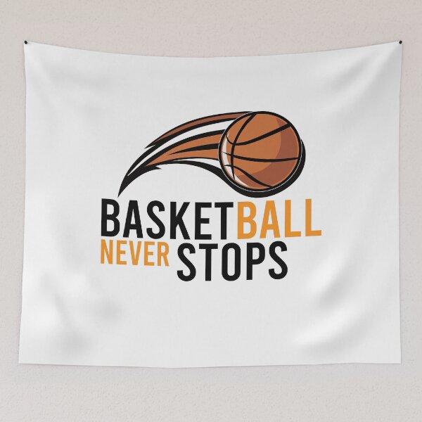 Item preview, Basketball Never Stops basketball gifts designed and sold by youssef9912.
