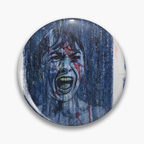 Item preview, Janet Leigh Psycho Shower Scene - Retrato al óleo y tinta dibujado a mano designed and sold by HRHildebrand.