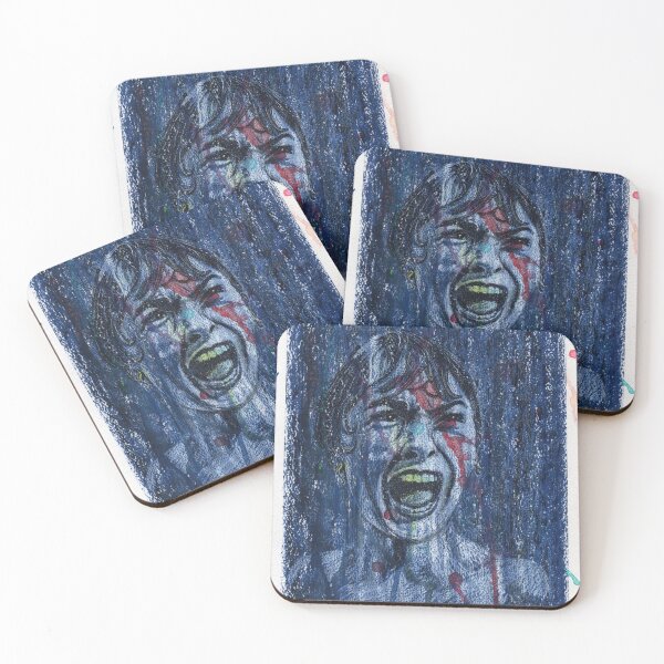 Item preview, Janet Leigh Psycho Shower Scene - Retrato al óleo y tinta dibujado a mano designed and sold by HRHildebrand.