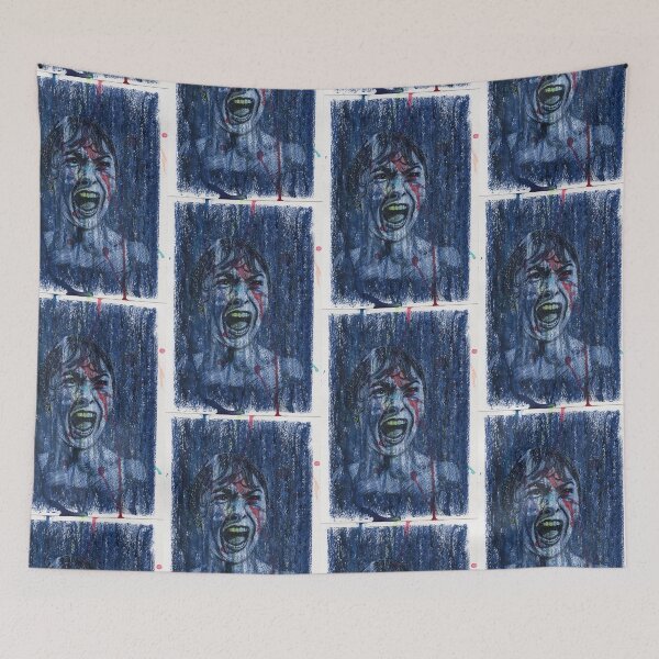 Item preview, Janet Leigh Psycho Shower Scene - Hand Drawn Oil and Ink Portrait designed and sold by HRHildebrand.