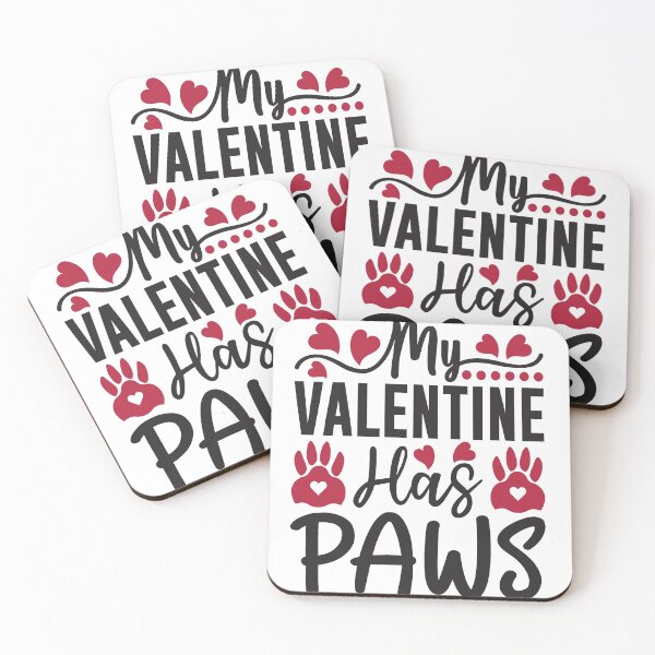 Item preview, My Valentine Has Paws Valentine Gift For Pet Lovers designed and sold by mohalaz.