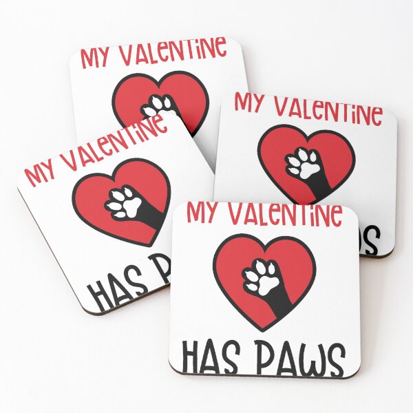 Item preview, My Valentine Has Paws Funny Valentine Gift For Pet Lovers designed and sold by mohalaz.